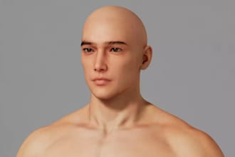 3d metahuman character, rig and animate 3d model in maya, unity, blender, cc4