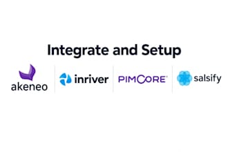 integrate and setup akeneo, pimcore, inriver and salsify pim