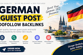 publish a german guest post with dofollow german backlinks