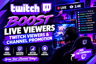 boost twitch live viewers twitch viewers and twitch channel promotion