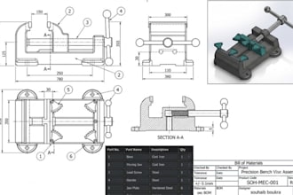 do 3d cad design, 2d cad drawing, fabrication drawing, shop drawing and gd and t