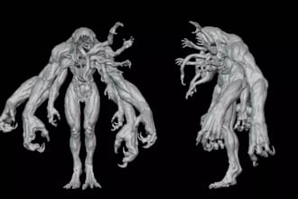 fix 3d stl,creature design,humanoid figure,halloween candleholder,3mf for print