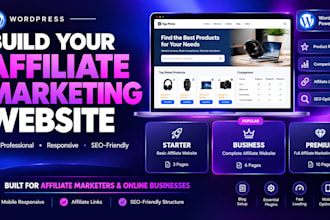 build affiliate marketing website wordpress affiliate website finance website