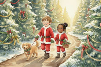 illustrate children story book illustration, children story, book illustration