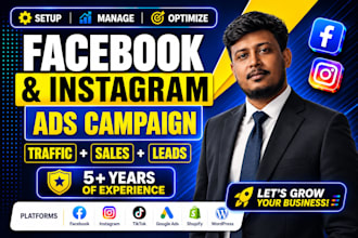 setup and manage meta ads marketing campaigns and facebook ads