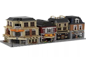 do custom 3d lego design model, lego set moc toy, with manual pdf instructions