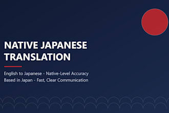 translate and localize english content into native japanese