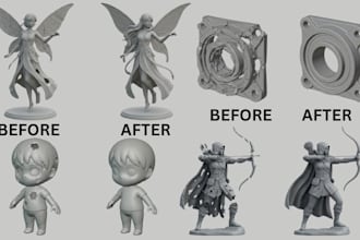 do stl file repair, edt obj file, 3d print repair, non manifold edges, fix mesh