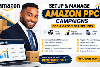 setup, manage and optimise amazon PPC campaigns amazon fba ppc ads campaign