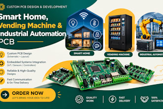 design smart home, vending machine and industrial automation pcb