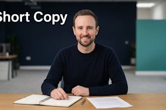 write product, profile, and short copy