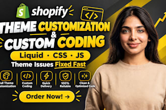 do shopify theme customization, shopify custom coding