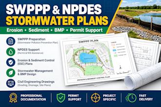 prepare swppp, npdes, stormwater and erosion control plans