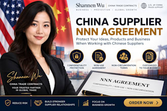 draft a china supplier nnn agreement for your business