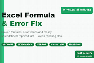 fix your excel formulas and spreadsheet errors