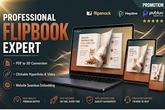create an interactive flipbook, brochure or PDF flipbook