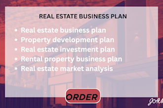 real estate business plan feasibility study swot riskfunding pitch deck analysis