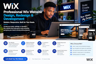 design wix website design and redesign wix website