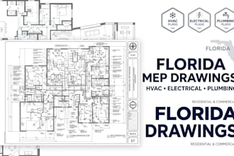 design florida mep drawings, hvac, electrical and plumbing plans