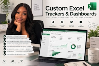create a custom excel business tracker and dashboard