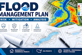 create a flood management plan, flood risk and mitigation report