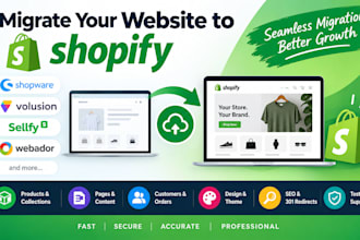 migrate or clone shopware volusion sellfy webador website to shopify migration