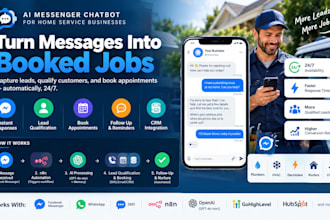 build an ai chatbot for hvac and home service leads booking, n8n automation