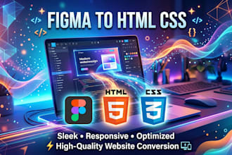 convert figma to html css responsive website