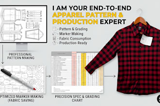 create professional garment cad patterns for your clothing design