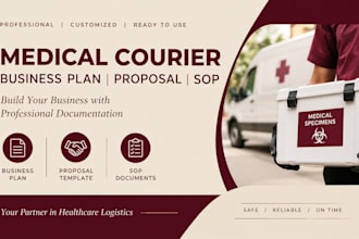 write a medical courier business plan, proposal