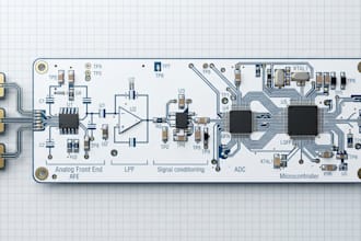 medical sensor pcb, analog front end for health monitoring