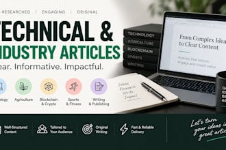 write engaging technology and industry blogs and articles