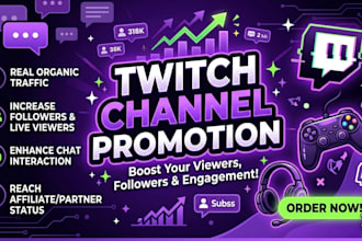 do twitch channel promotion
