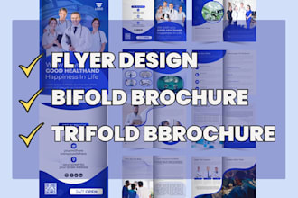design medical healthcare flyer brochure dental home care