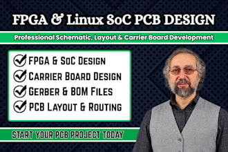 design schematic, layout pcb for fpga linux soc and carrier board development