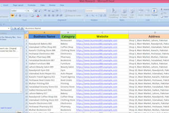 do excel product data entry, web research, product listing