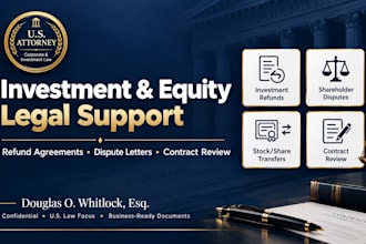 resolve share sale, stock transfer, and investment agreement disputes