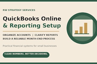 set up and organize quickbooks online and management reporting