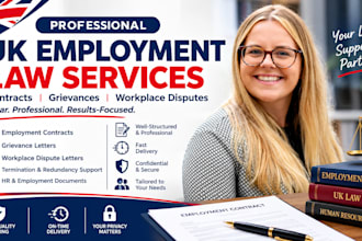draft a UK employment contract, grievance or workplace dispute letter