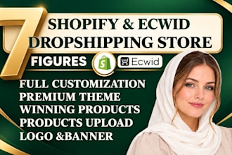 build converting shopify ecwid dropshipping store via autods zendrop cj website