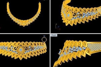design jewelry cad models for rings, pendents, gemstones, 3d printing casting