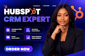 setup and customize hubspot CRM, workflow and automation