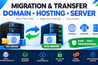 migration transfer relocation full website domain hosting server platform
