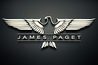design modern luxury eagle wings logo for your business