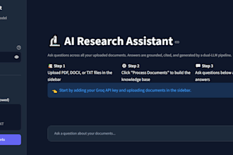 build an ai research assistant for multiple documents