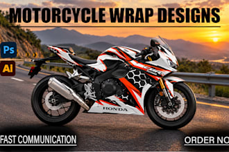 design professional custom  racing bike and boat wrap for you