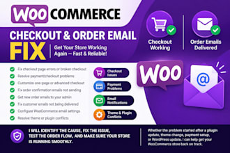 fix woocommerce checkout and order email notification issues