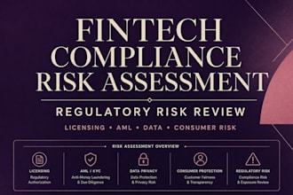 provide a comprehensive fintech regulatory compliance risk assessment