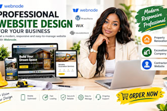 webnode construction property renovation excavation company contractor website