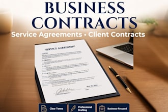 draft a business contract or service agreement